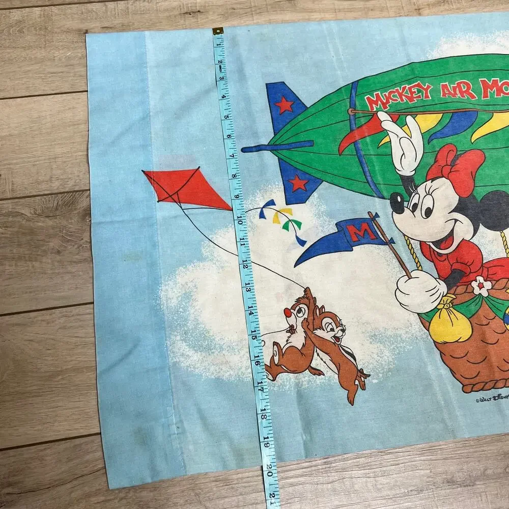 Vintage Mickey Mouse Air Mobile Balloon Pillowcase
